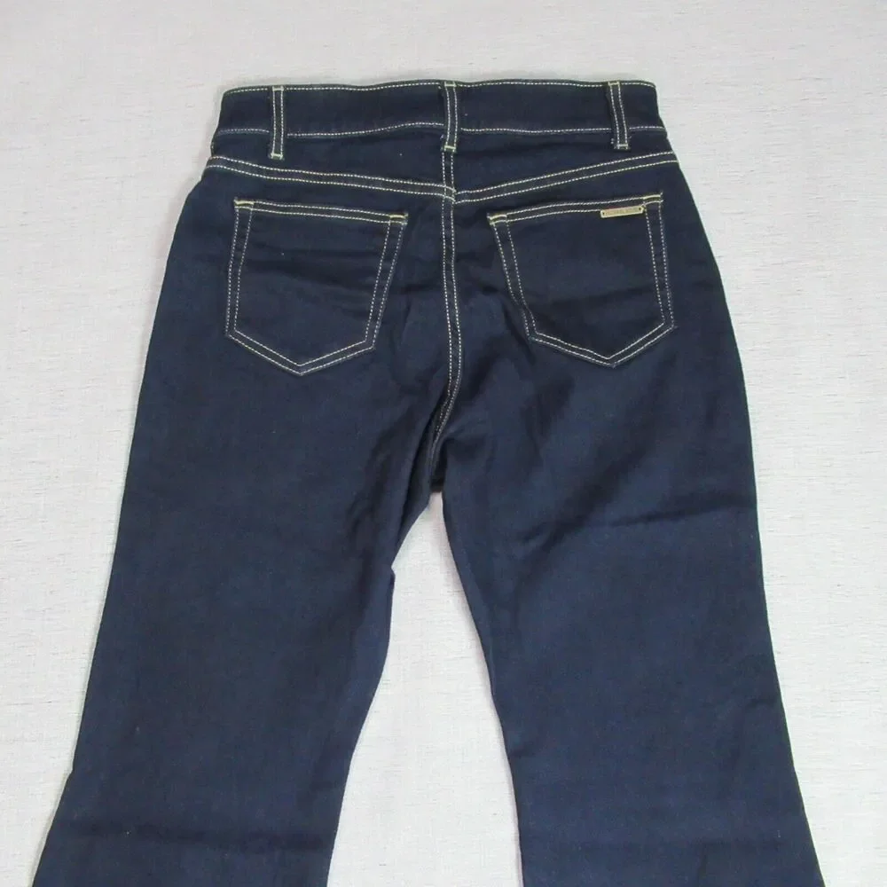 Vintage Michael Kors Jeans Womens Sz 8 Blue Bootcut Denim Dark Wash Rancher Y2K